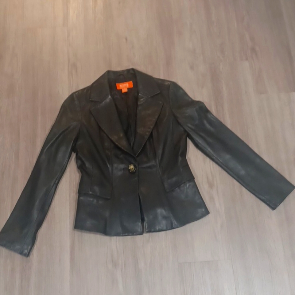 Michael Kors leather coat size small